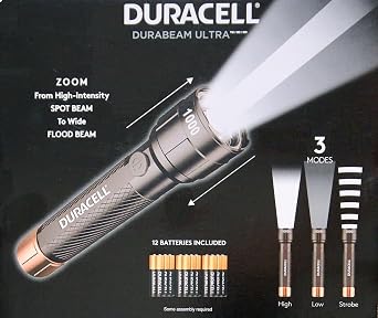 Duracell DURABEAM Ultra LED Flashlight 1000 Lumens 3-Pack