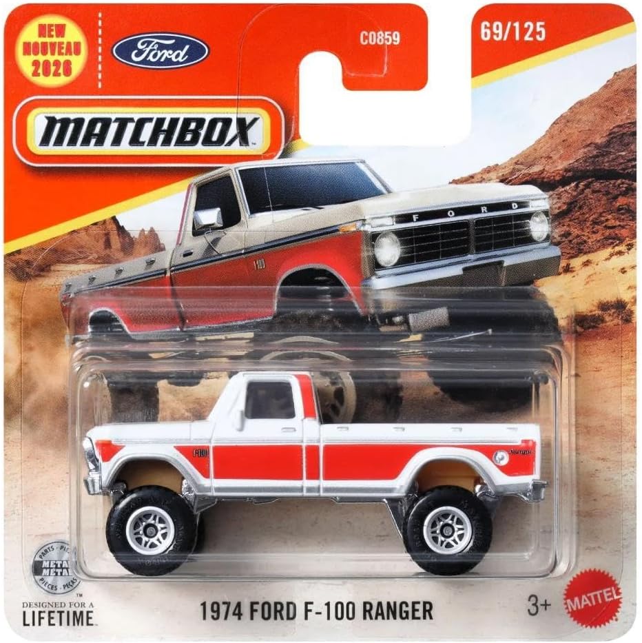 C0859 Matchbox 1:64 Tekli Arabalar 1974 FORD F-100 RANGER JHN62