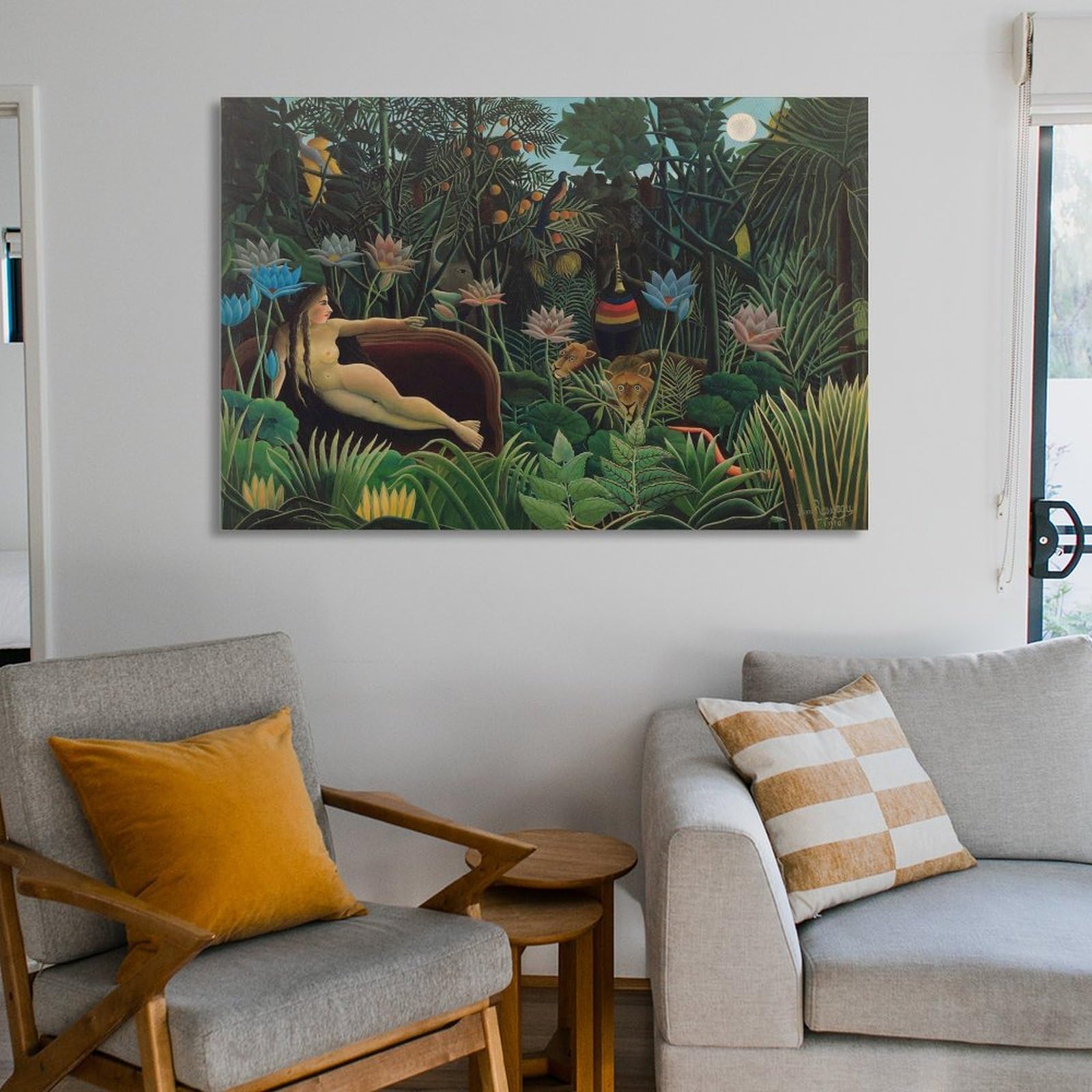 Amazon.co.jp: アンリ・ルソー「夢」プリミティブ・アート絵画 装飾