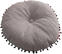 Vista 10 de Cojín redondo de bola redonda Almohada de sofá Cojín de piso (naranja, 15.7in40cm)