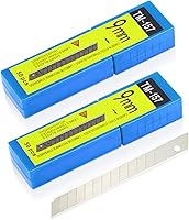 Vista 11 de Gomake Cuchillas de repuesto de cuchillo utilitario de 0.354 in, cuchillas de acero al carbono a presión de 30 grados para cuchillos de corte