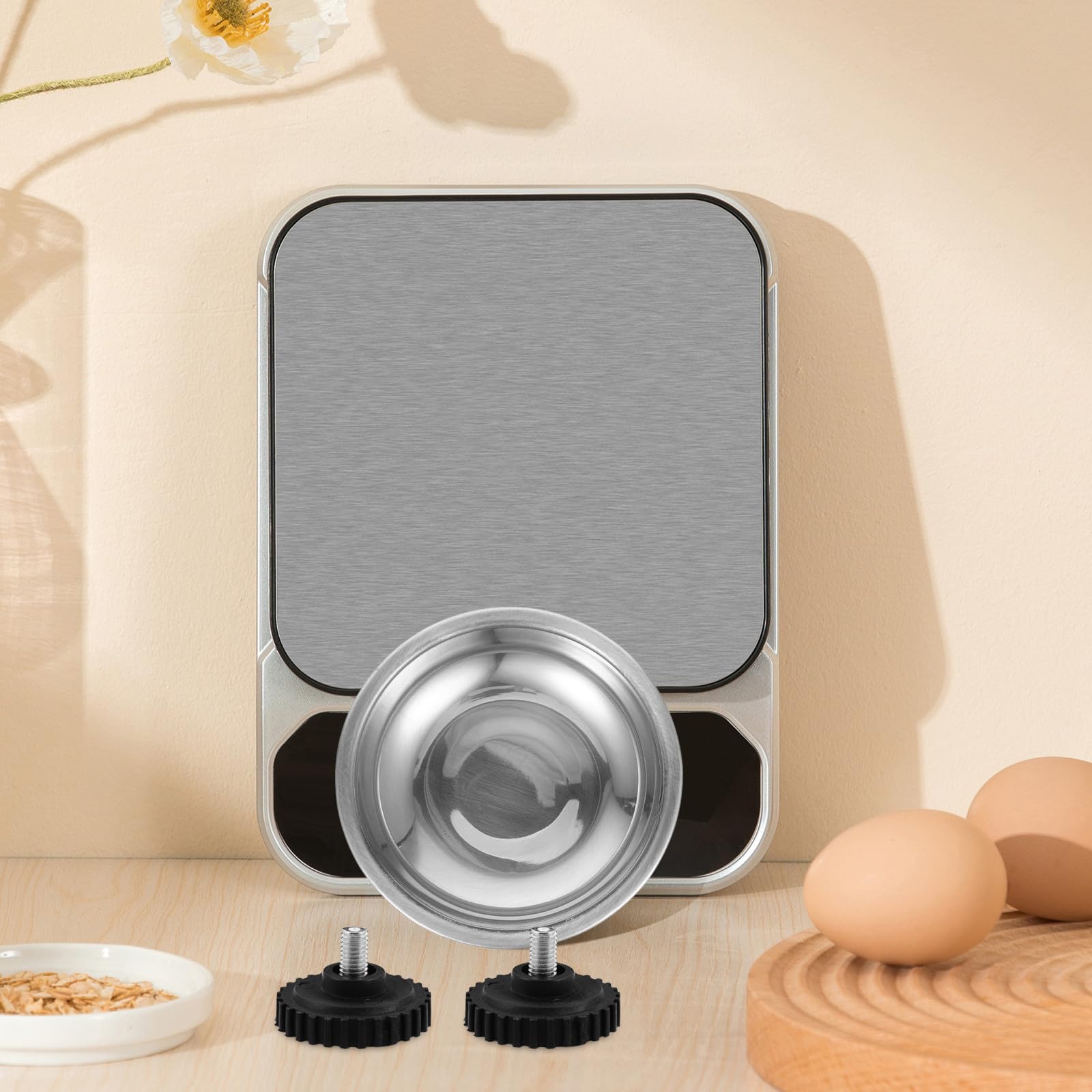 Hemobllo Set de 4 Pieds en Caoutchouc pour Balance Numérique Cuisine, Supports Pratiques et Flexibles, Convient aux Balances Électroniques et Accessoires de Bijoux
