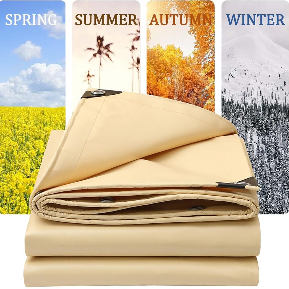 Lonas Impermeables Exterior, Lona Sombra 500g/㎡ 6m*10m