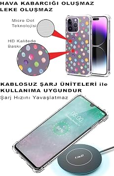PrintiFy İnfinix Hot 20 Uyumlu Water Color 6 Baskılı Şeffaf Köşe Korumalı Antişok Kılıf