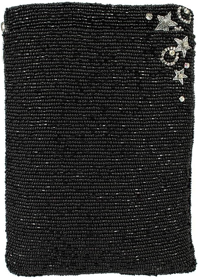 Mary Frances Bubbly Beaded Mini Crossbody Bag with Champagne Motif Novelty Evening Clutch Purse, Black - Image 3