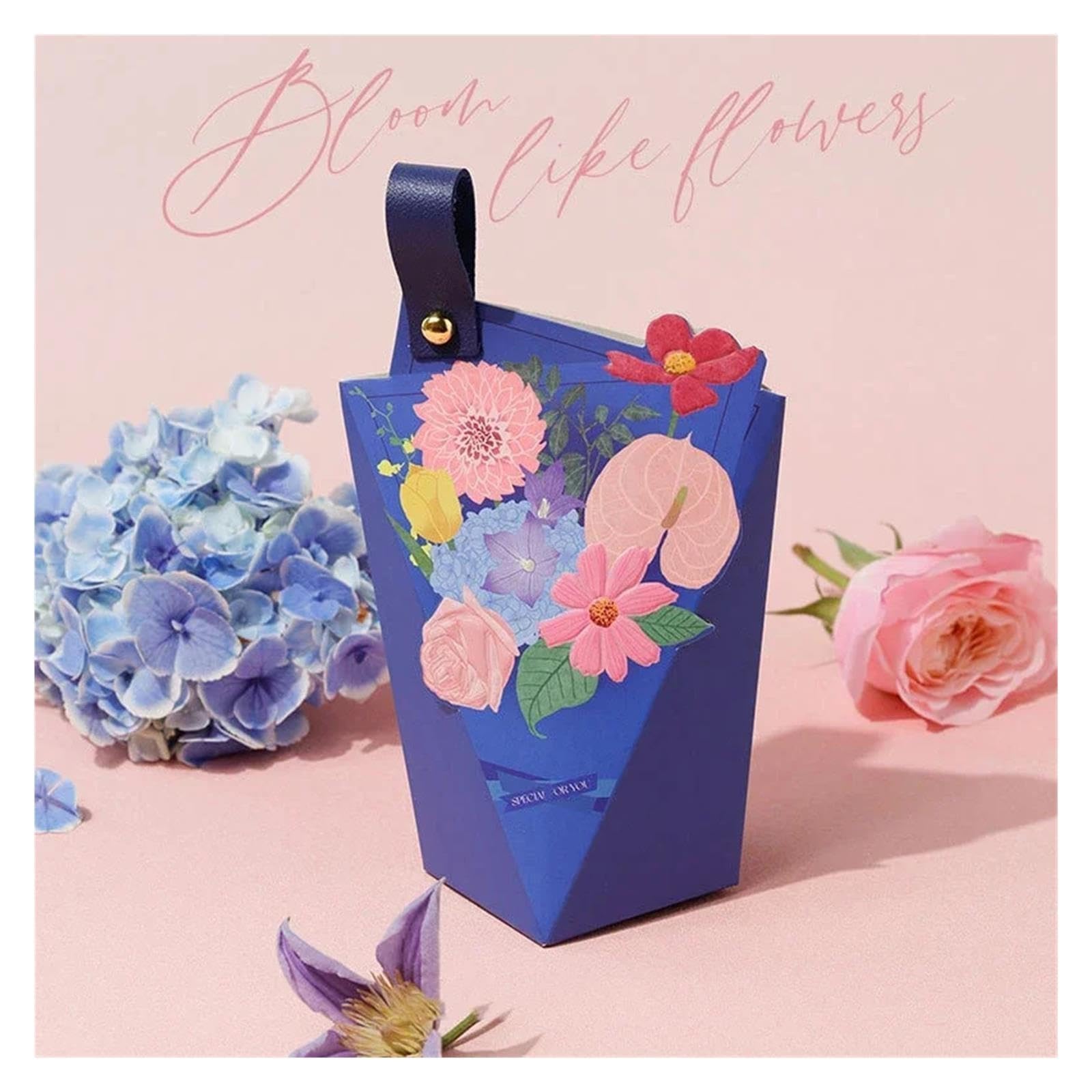10/30/50pcs boîtes à bonbons de mariage avec poignée en cuir