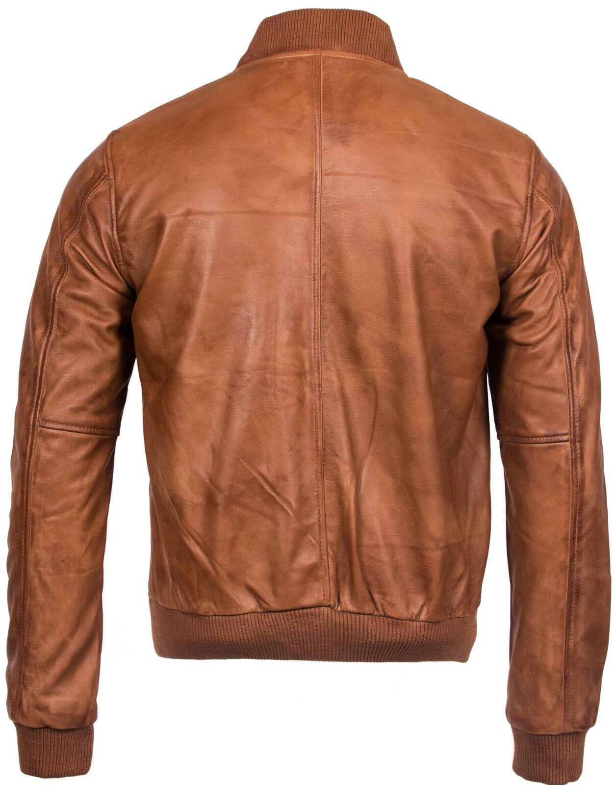 Infinity męska kurtka bomberka retro Varsity 100% skóra nappa