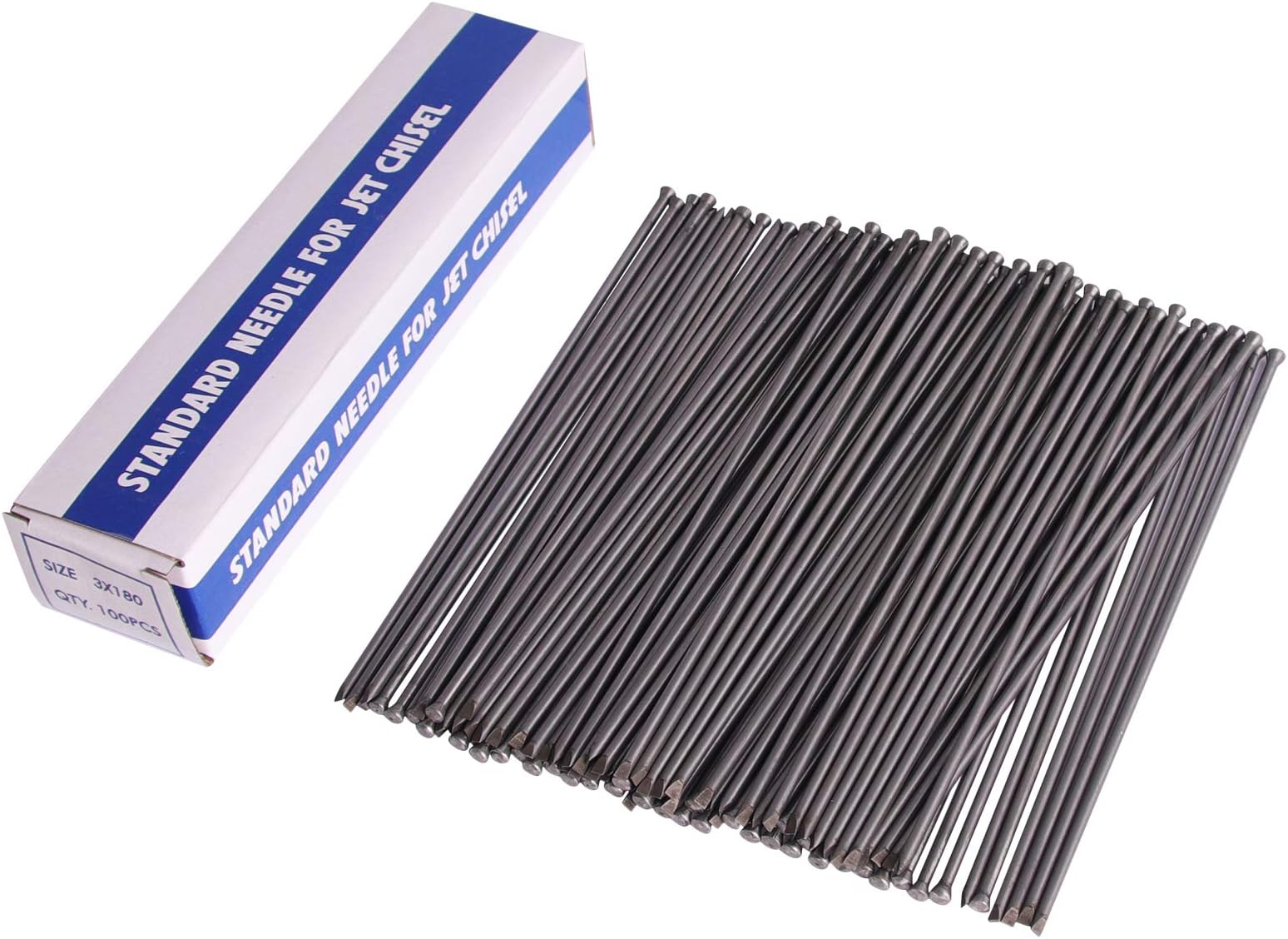 SWANSOFT Chisel Tip Replacement Needles, Manganese Steel Descaling Needles, 38Pcs Replacement Needle Set for Needle Scaler - 7 Inch