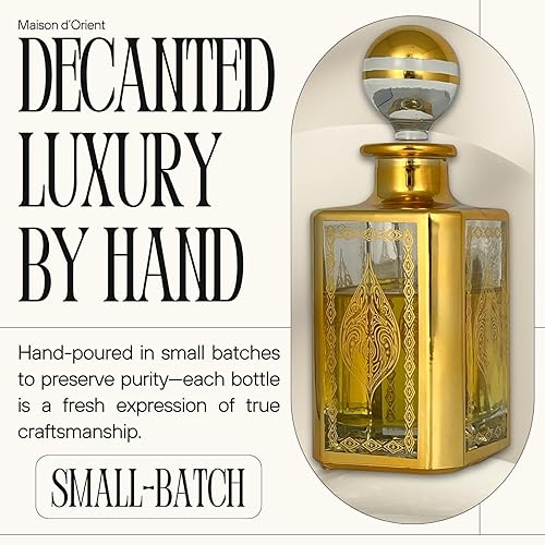 Miniatura 2 de Maison d'Orient Donna - Aceite de perfume de 0.4 fl oz para mujer en colonia tradicional estilo Attar. Gran regalo de fiesta y aceite corporal de