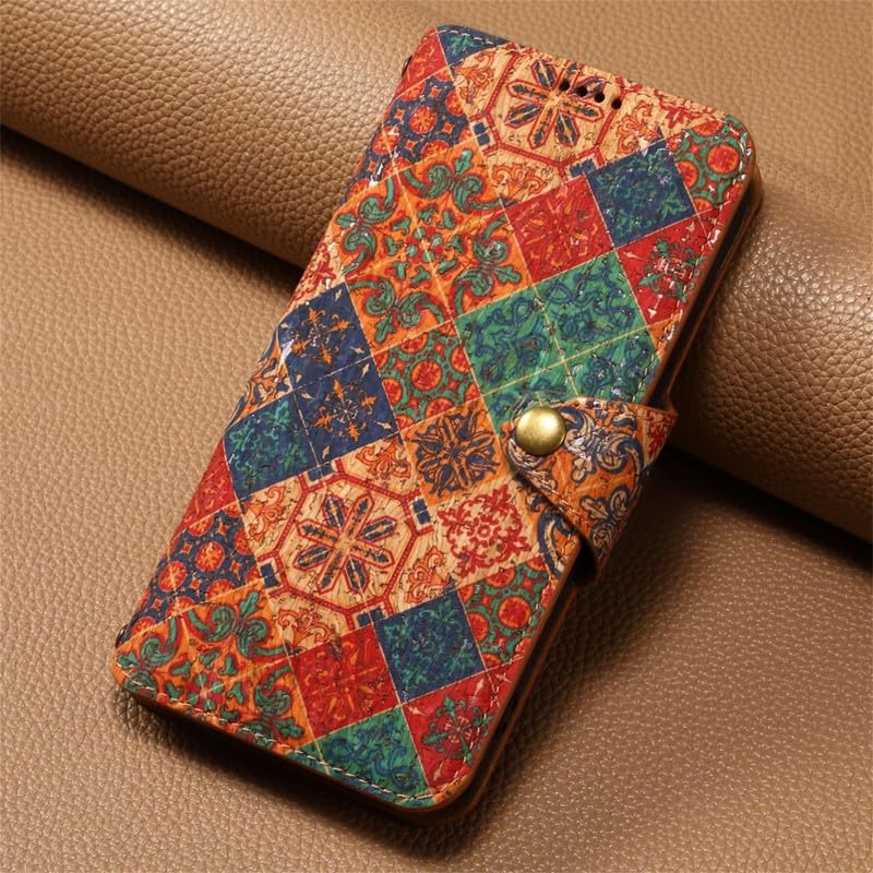 Image of ClickCase for Oneplus 11R 5G Natural Wood Cork Eco-Friendly Printed Vegan Leather Wallet Case Flip Cover with Card Holder & Kickstand,Magnetic Flip Cover for Oneplus 11R 5G (Wooden Winter)