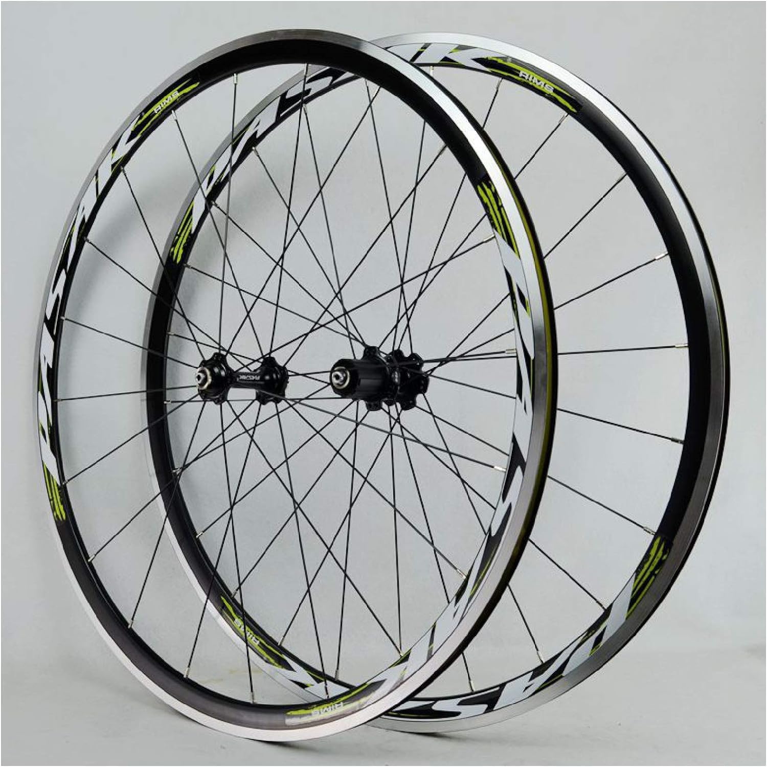 HOMSXPAC 700C Superlight Road Racing Bike Wheelset Rim,Bicycle Wheel C/V Brake 7-11Speed Cassette Hubs Sealed Bearing 6T QR