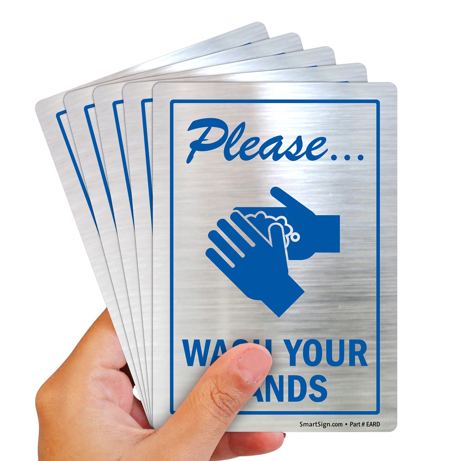 amazon-com-smartsign-please-wash-your-hands-glass-decals-pack-of-5-3-5-x-5-polyester-mirror-sticker-labels-made-in-usa-industrial-scientific for Free Printable Please Wash Your Hands Signs Amazon.com: SmartSign Please Wash Your Hands Glass Decals | Pack of 5, 3.5