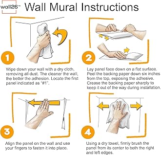 wall26 Removable Wall Sticker/Wall Mural Spray Paint Neon Cartoon Brick Wall City Graffiti & Street Art Cityscape Digital Art Realism Urban Edgy for Living Room, Bedroom, Office - 100x144 inches