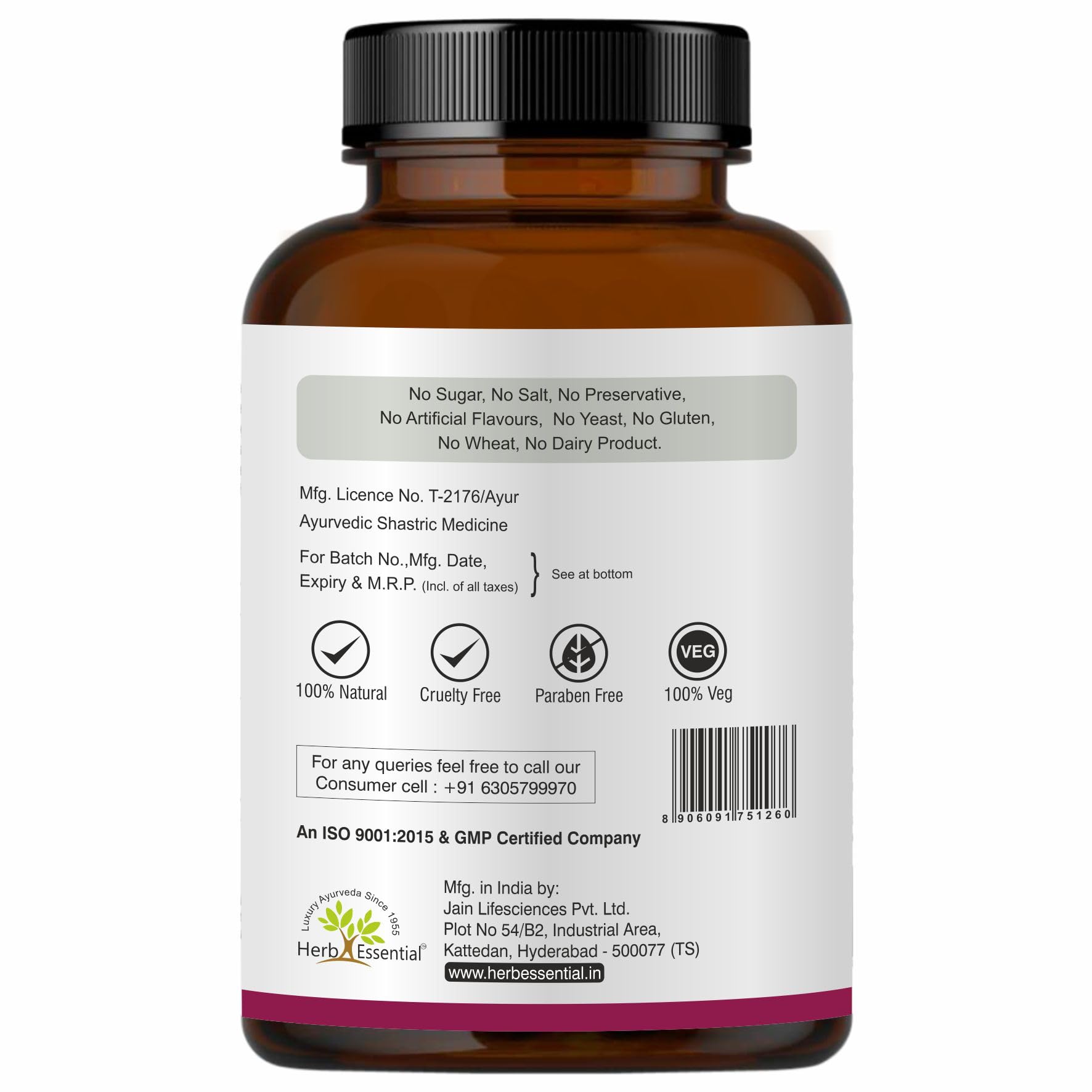 Herb Essential Shatavari 500mg Tablet | Hormonal Balance | Women Wellness Supplement |Promotes lactation |100% Pure & Natural | 60 Tablets - Image 9 thumbnail
