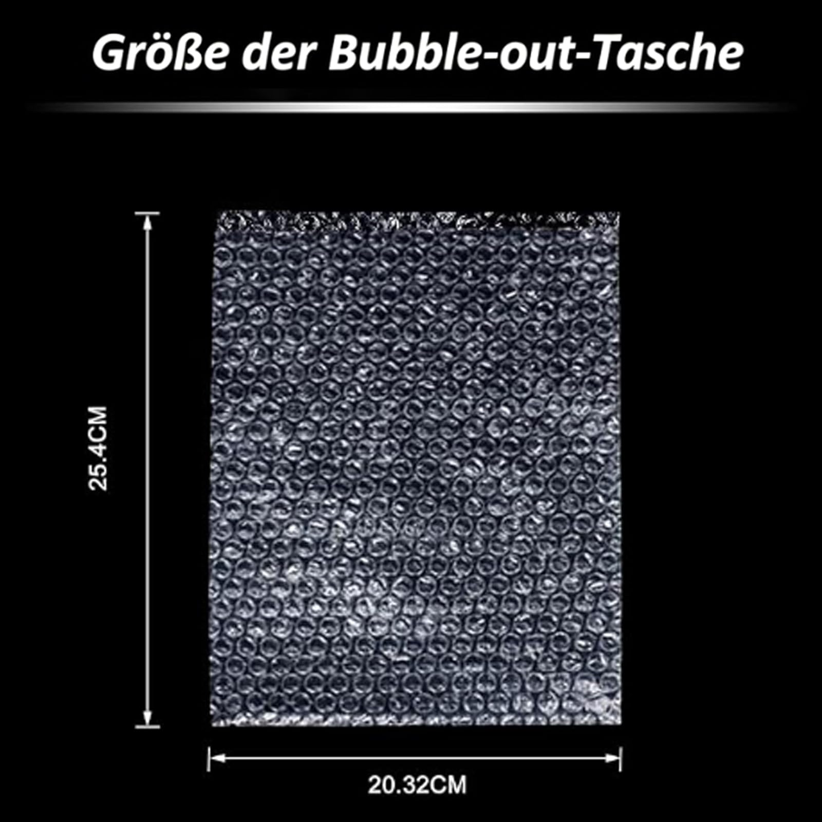 Luftpolsterbeutel 100 Stück, 20x25 cm, Doppelwandige, klare Luftpolstertaschen, nicht selbstversiegelnd. Luftpolsterumschläge sind ideal für Versand, Lagerung & Umzug