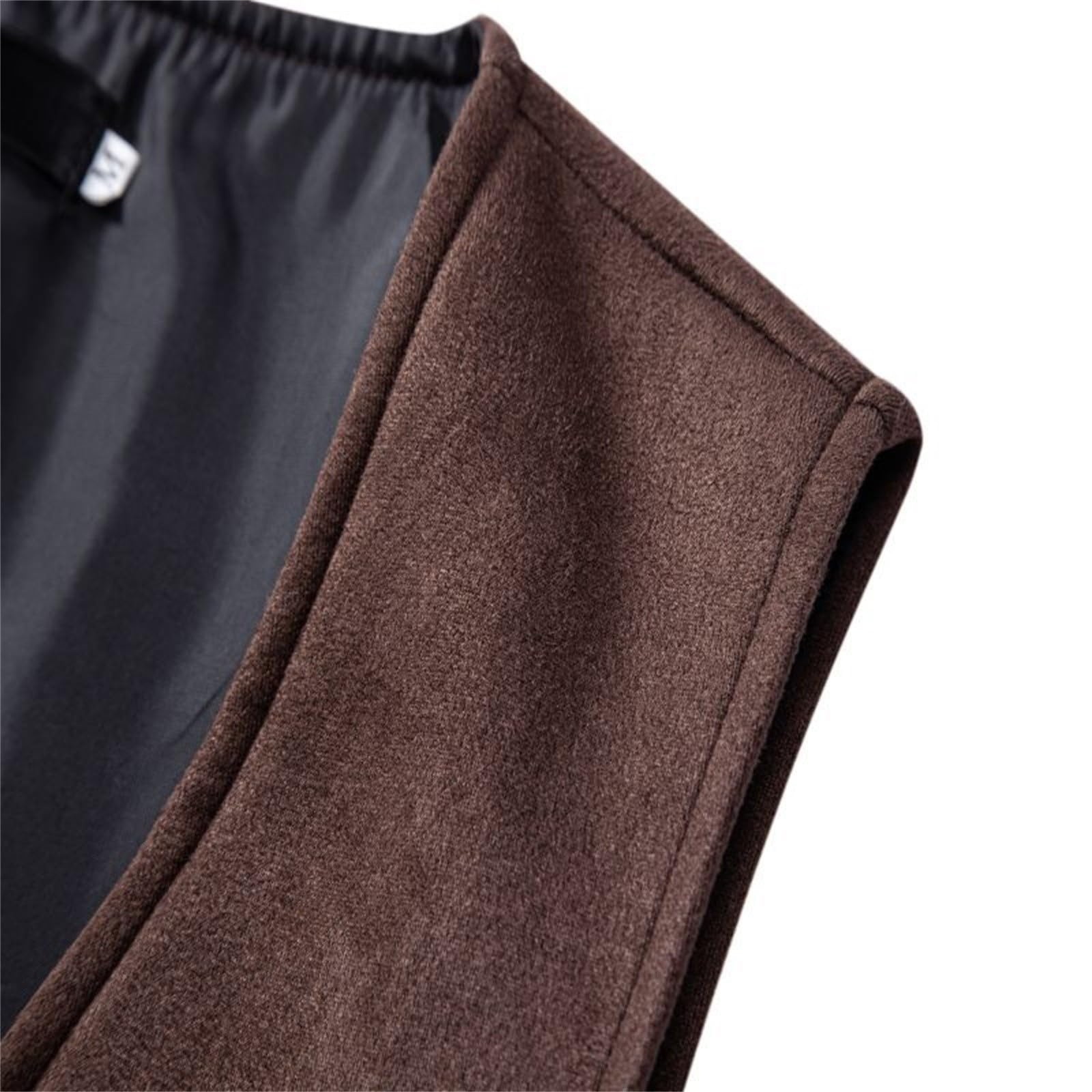 Gilet da uomo, sportivo, elegante, blu, senza maniche, cammello