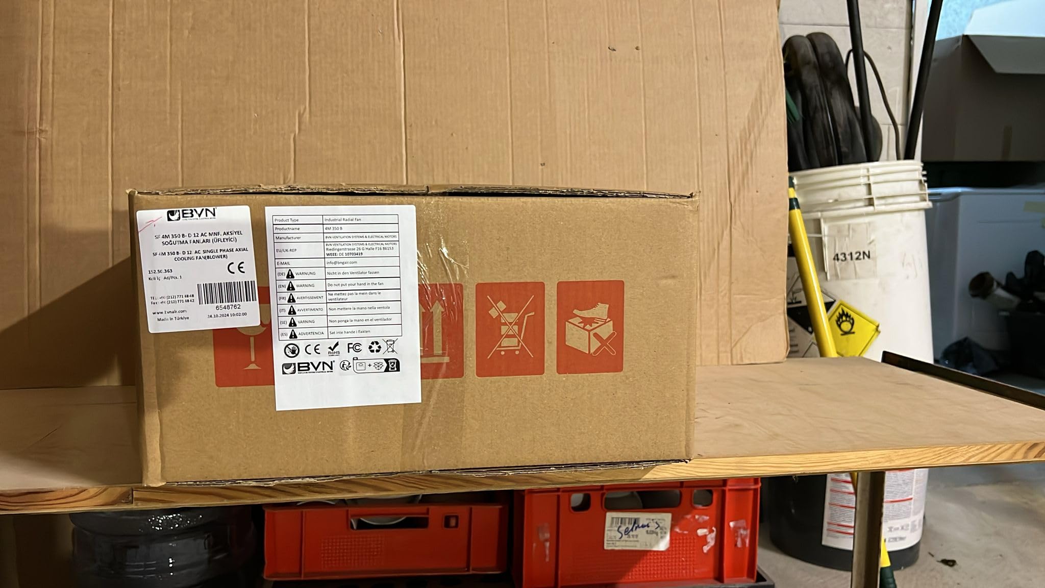Axial Ventilator Gebläse Kühlzellen Kondensator Verdampfer Kühlaggregat 4M Blase/Saugen (350 B)