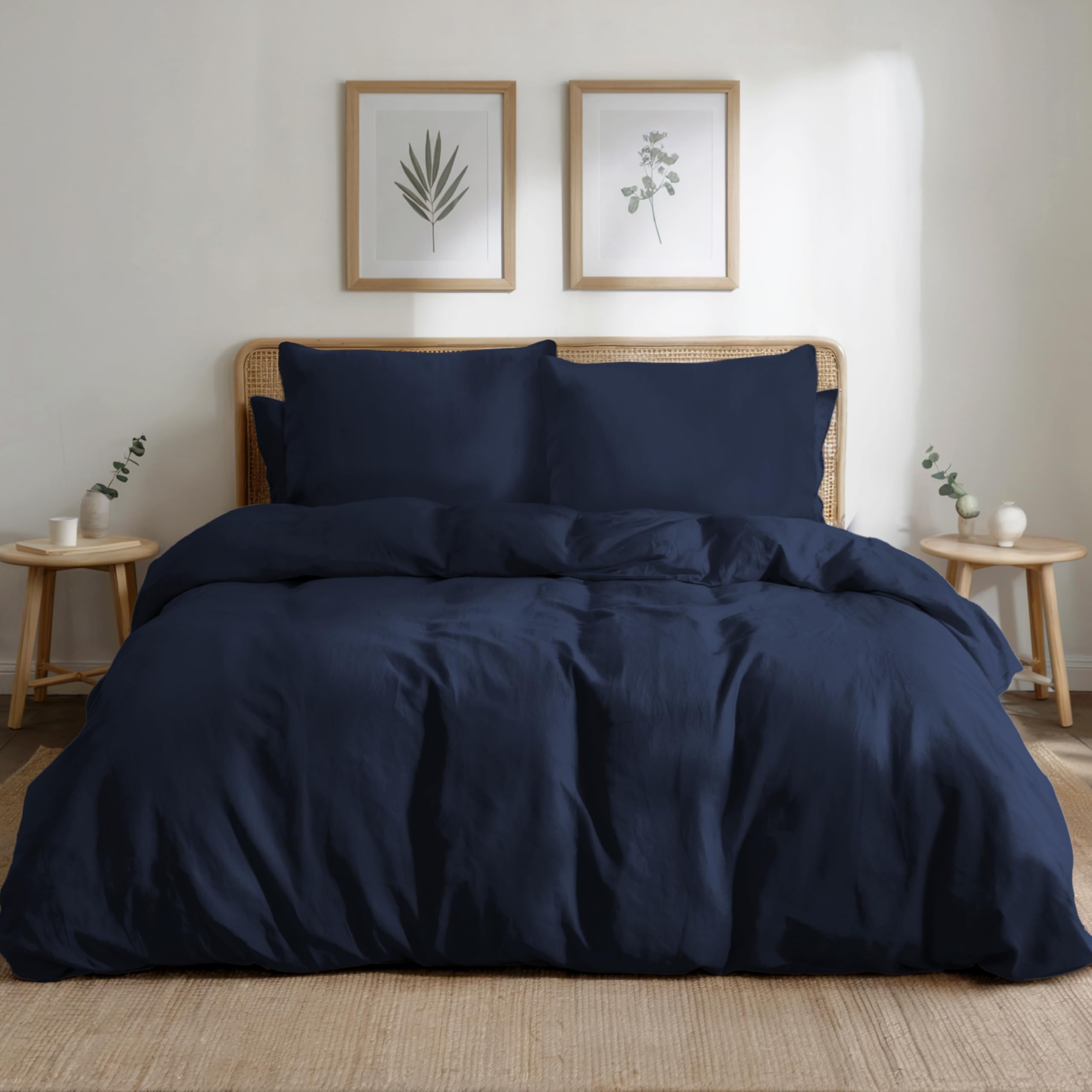 Dreamzie Parure de Lit 220x240 Coton Percale