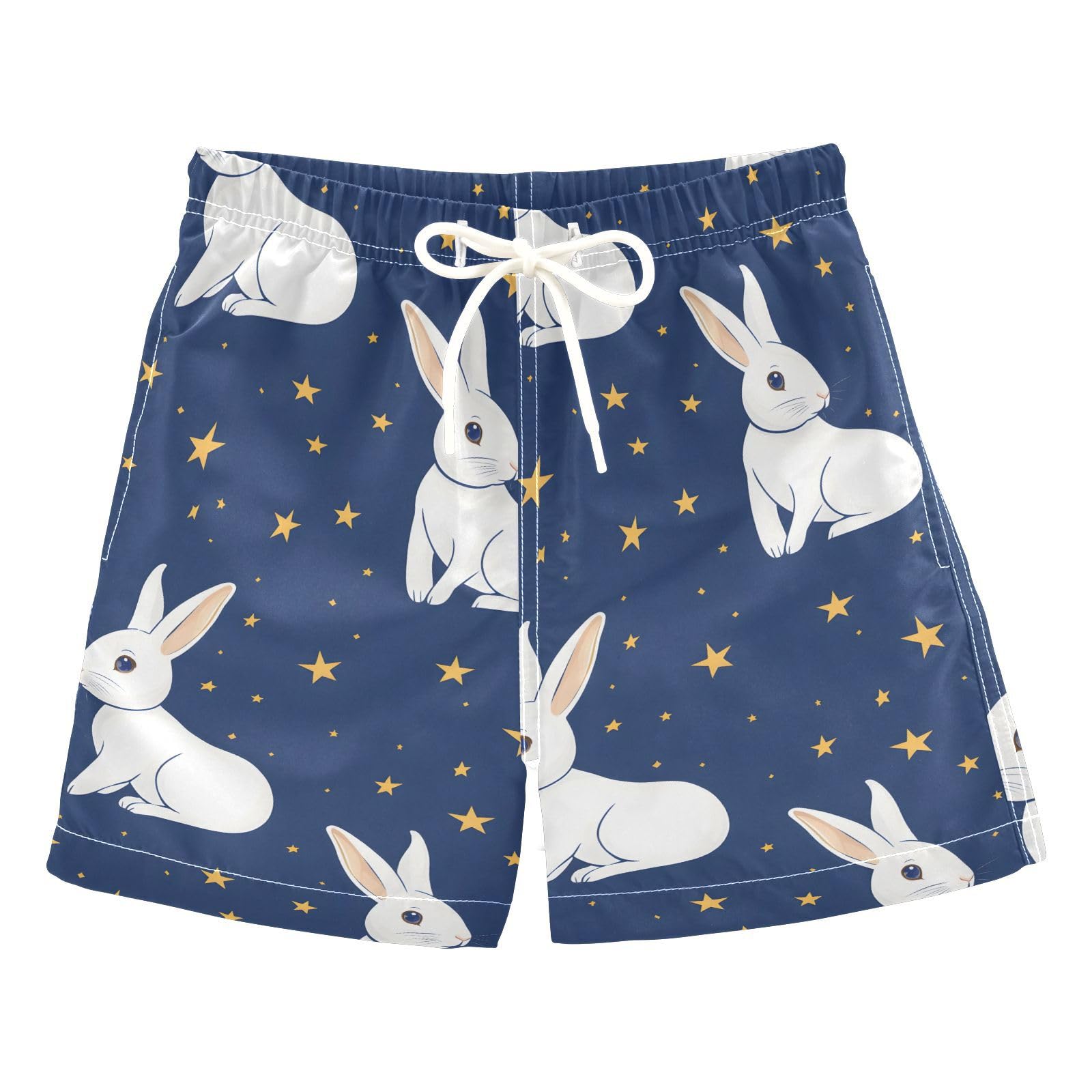 White Rabbit Star Boys Swim Trunks Toddler Shorts Swimwear Boardshorts