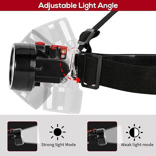 Miniatura 4 de Luz de minería KL2.8LM recargable LED faro impermeable a prueba de explosiones mineros faros linterna camping luces para correr noche pesca caza