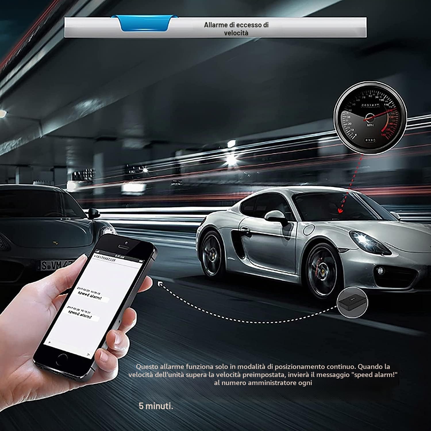 Localizzatore GPS per Auto Senza Abbonamento con APP GPS Tracker 120 Giorni Standby Impermeabile Magnete Potente e Batteria da 10000mAh con Geo-fence Smart Alarm TK915