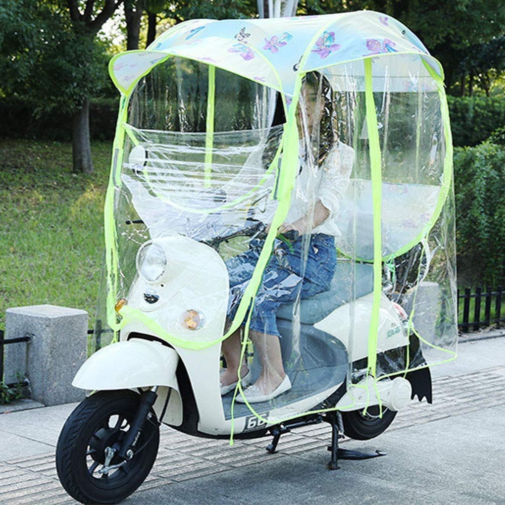 Uniwersalny elektryczny pokrowiec przeciwsłoneczny na motocykl, wodoodporny pokrowiec na skuter, w pełni zamknięty wodoodporny pokrowiec na skuter, z lusterkami