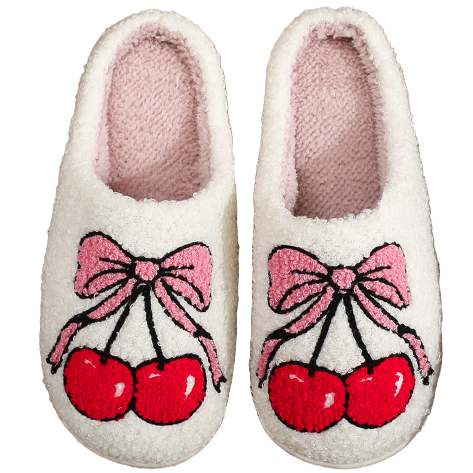 oukisam Women Retro Colorful Books Slippers Plush Warm House Slippers,Casual Home Shoes Soft Plush Slip-on Slippers Outdoor Indoor Bedroom Shoes