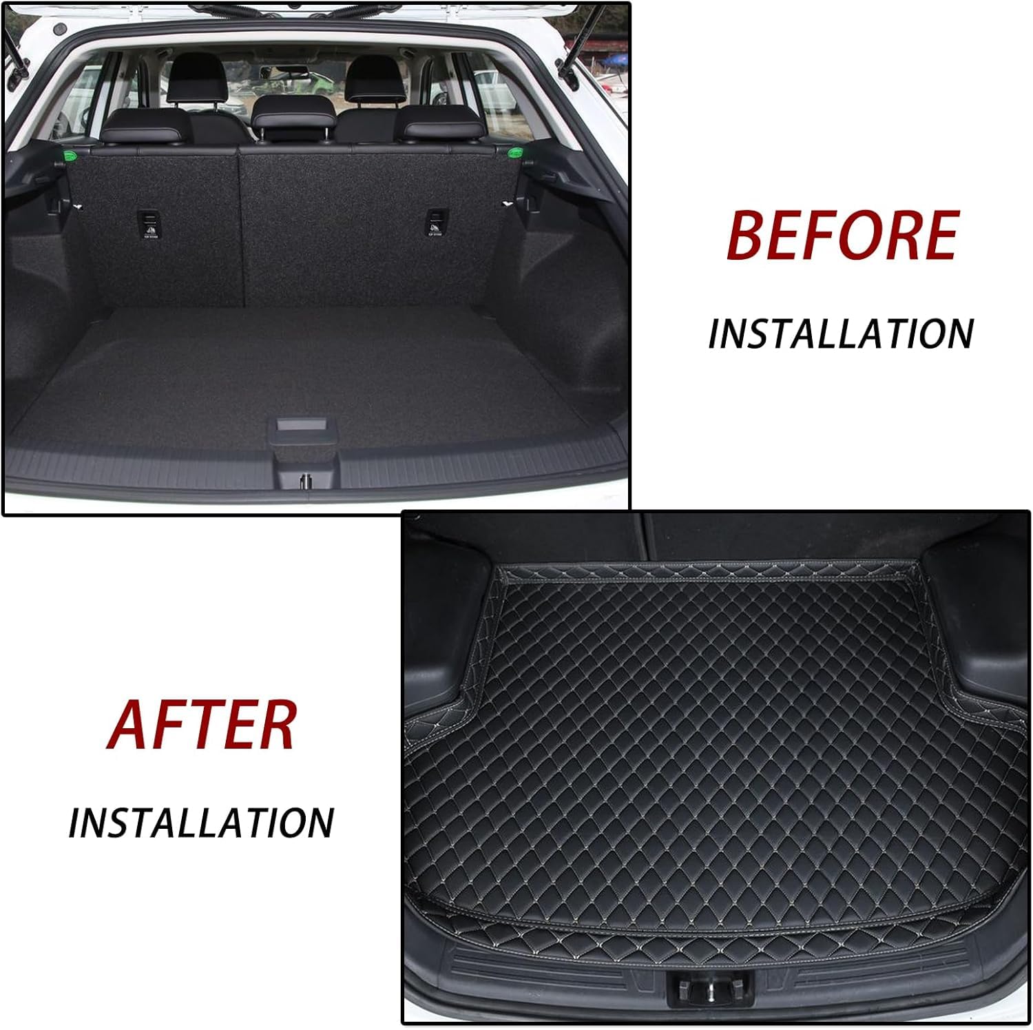 Protector Maletero para BMW 5er G31 2020-2024 | Alfombrilla maletero coche cuero impermeable antideslizante cubremaletero funda perros protectora bandeja carga suelo