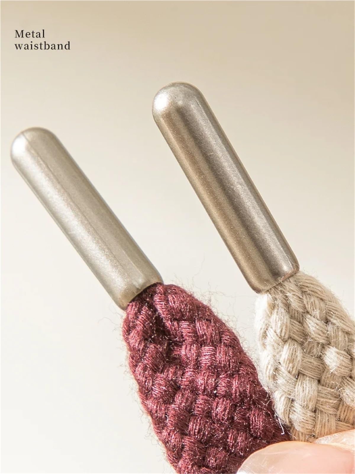 CordóN de Cintura Pantalones de chándal cordón Plano Trenzado, 150cm, 12mm, Sudadera con Capucha, reemplazo Cuerda, Suministros Costura Prendas DIY(Beige)