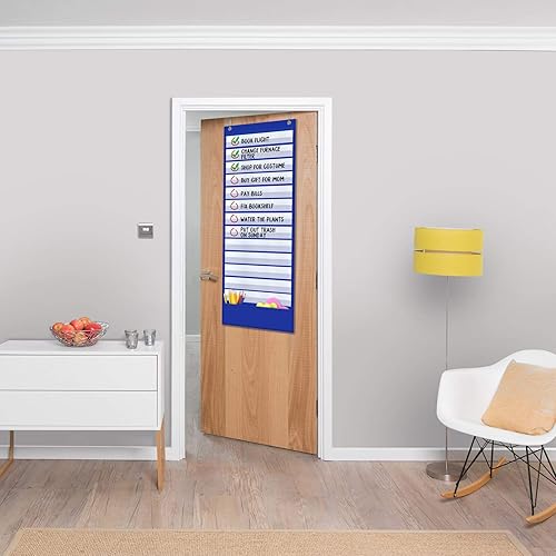 Miniatura 28 de Godery Gran horario visual para niños, tabla de recompensa de tareas domésticas, tabla de rutina para niños pequeños, planificador semanal de doble