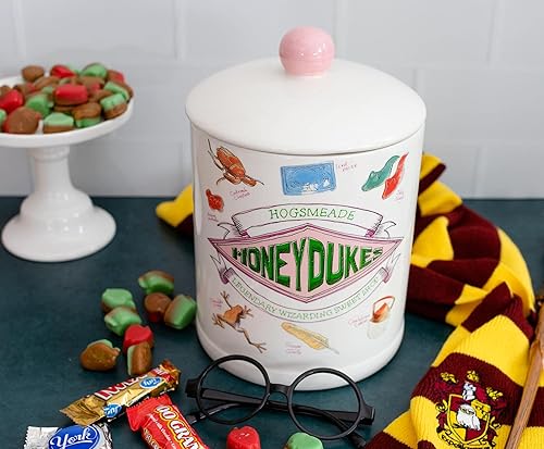 Miniatura 6 de Silver Buffalo Harry Potter "Honeydukes" - Tarro grande de cerámica para galletas, 7 x 10 x 7 pulgadas