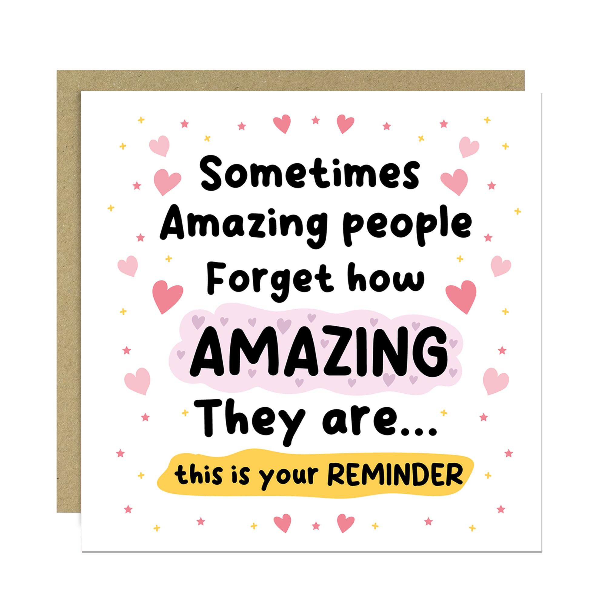 RED OCEAN Appreciation Card For Friend Colleague Volunteer, Birthday Card For Her, Thank You Women, Novelty, Reminder You Are Amazing, Cute With Envelope