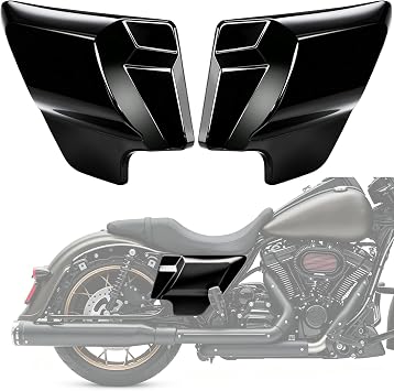 Vivid Black Side Cover Panel for 2009-2026 Harley Touring Road King Road Glide Electra Glide/Street Glide, Left & Right, Ultra Classic Replace of 66048-09 & 66250-09