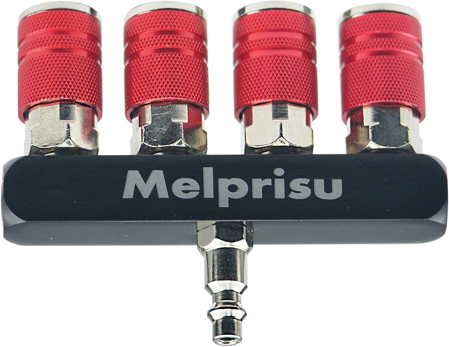 Melprisu Air Compressor Manifold 4Way Air Hose Splitter Air Manifold In