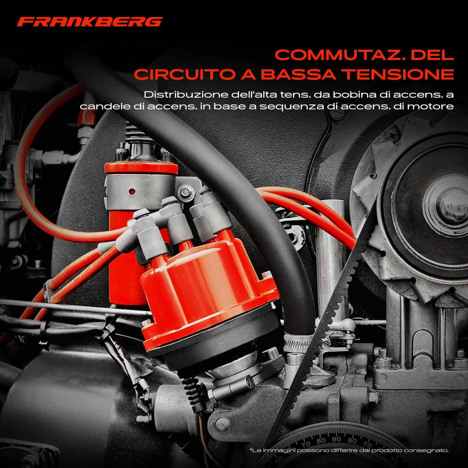 Frankberg Distributore di accensione Benzina Compatibile con Kaefer 1.3L Kaefer Cabriolet 15 1.5L Transporter I Bus 22 24 25 28 1.5L Kaefer Cabriolet 15 1.6L 113905205AN