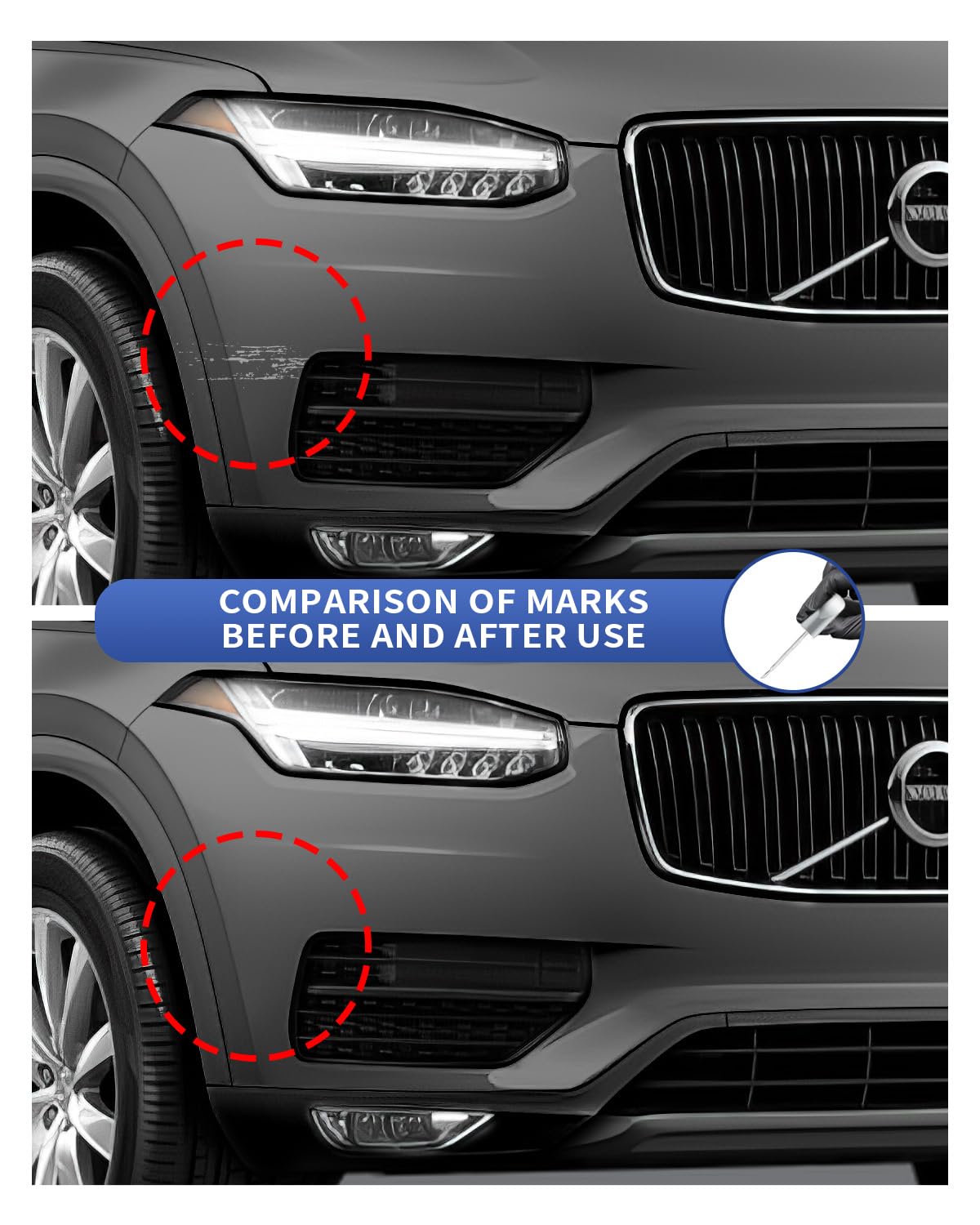 ★Individual paint★ 724 Touch Up Paint for Volvo Gray S60 XC90 XC60 V60 XC70 V90