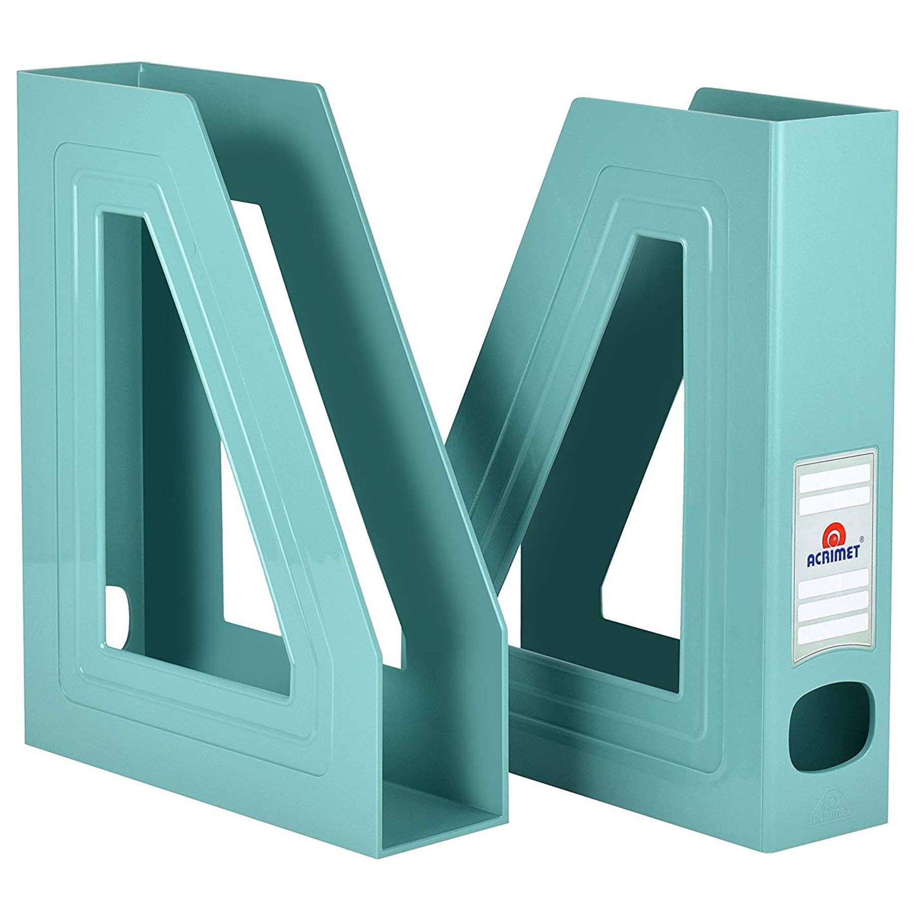 Portariviste Acrimet 2 Pezzi Rosso | Organizzatore Documenti Salvaspazio | 22x7x29cm Plastica Durevole - Foto 11