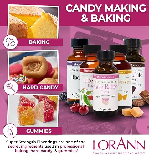 Vista 31 de LorAnn Oils Aromatizante súper fuerte, utilizado para hacer dulces, extractos aromatizantes, hornear, dulces duros y aceites saborizantes, sabores