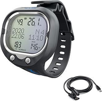 SEAC Screen, Scuba Wrist Dive Computer for 1 or 2 mixes and Freediving mode