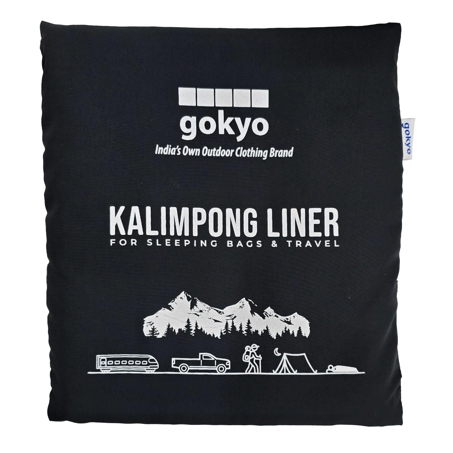 GOKYO Kalimpong Sleeping Bag & Travel Sleep Liner Breathable Sleeping Bag Liners for Hygiene and Warmth in Trek Tea House, Hotels, Trains & Travel- Grey-image-27