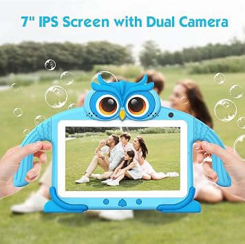 Kids Tablet 7 IN 32GB Tablet for Kids 3-7 Pre-installed with Children Software Many Offline Content Parents Control, Toddler Tablets with Youtube WiFi Dual Camera, Tablets for Toddlers Gifts Ages 3-12