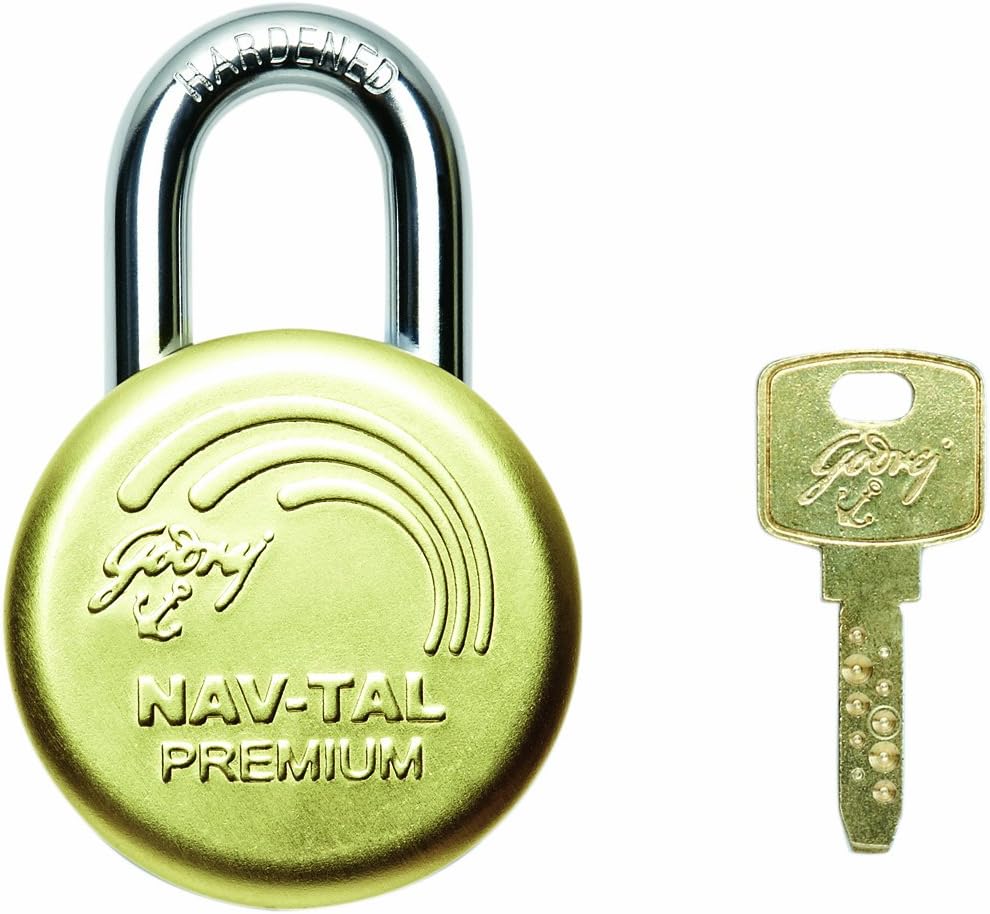 Godrej Locks Navtal Premium Deluxe Hardened 3 Keys 70Mm