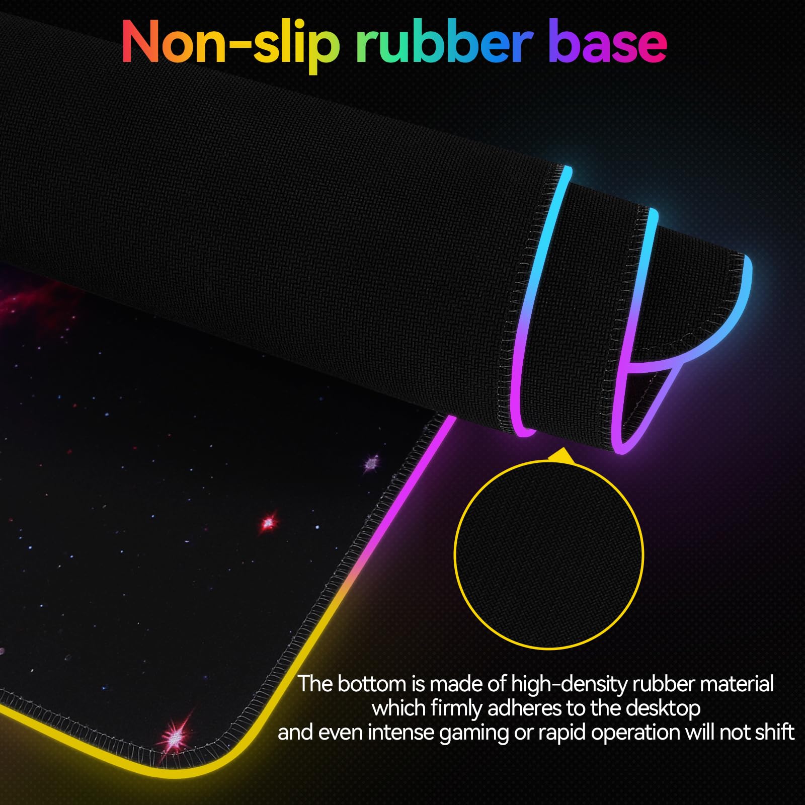 Alfombrilla de ratón RGB para juegos