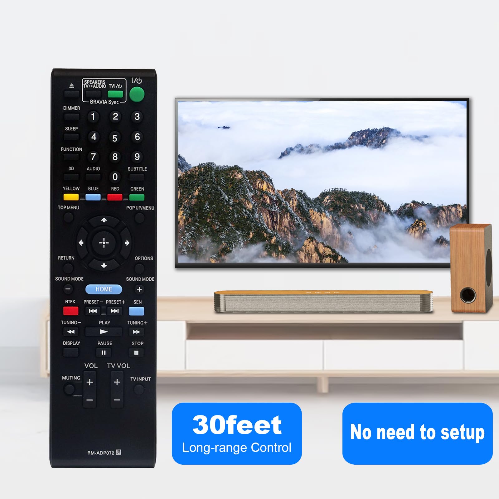 Amazon.com: RM-ADP072 RM-ADP069 Replaced Remote fit for Sony AV