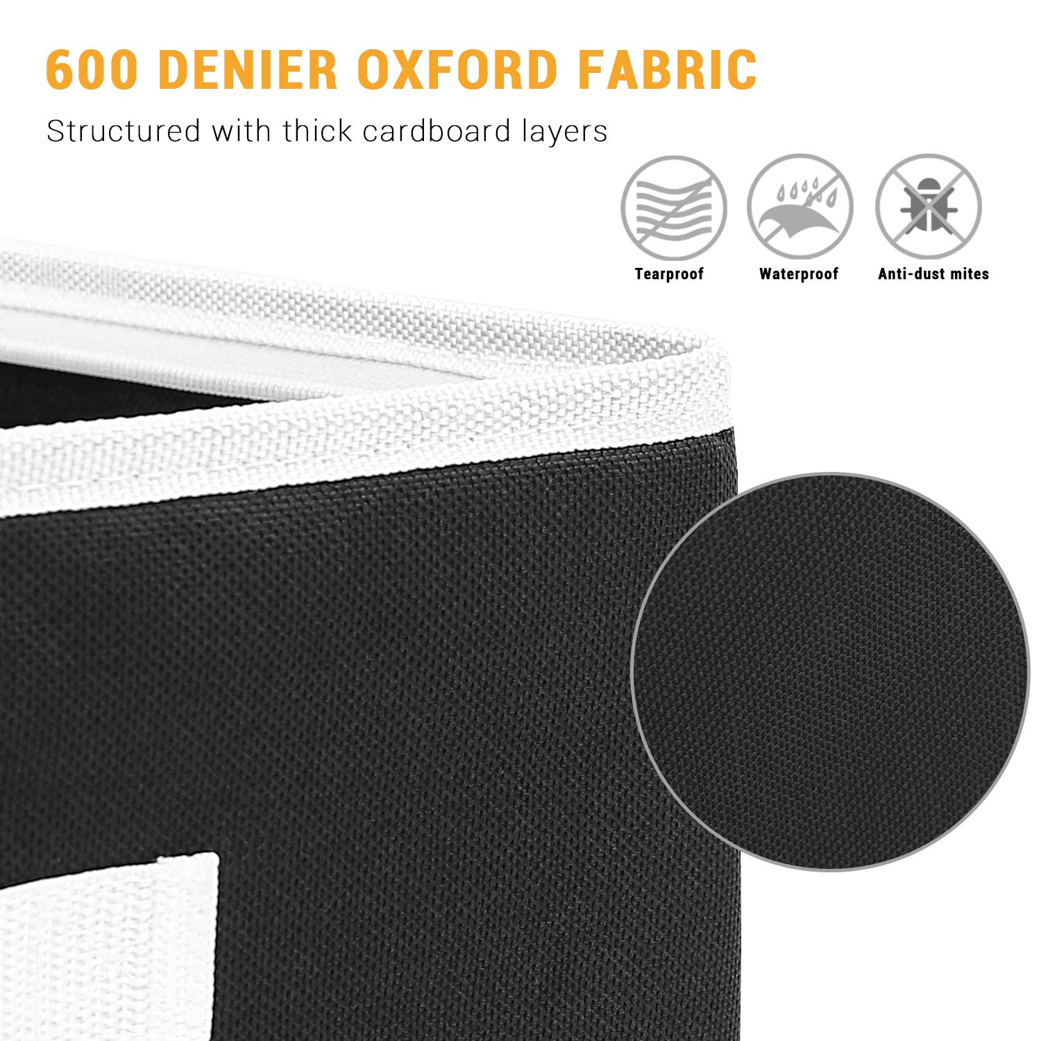 Contenitori di stoccaggio per carta da pacchi Ohuhu, organizer per carta da regalo, tessuto Oxford 600D antistrappo e impermeabile, 103 cm/40,5'' adatto a 18-24 rotoli (Nero)