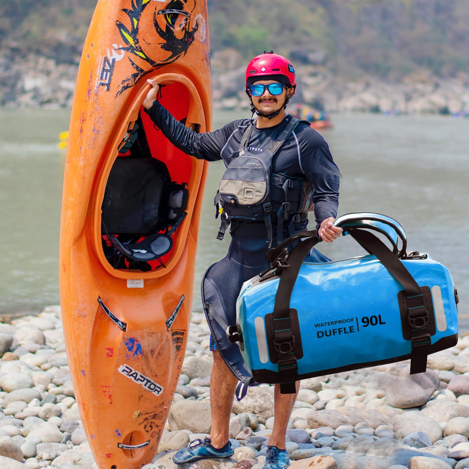 ESONE Dry Bags Sac à Dos étanche pour Hommes et Femmes Sacs secs pour Kayak pour Voyage