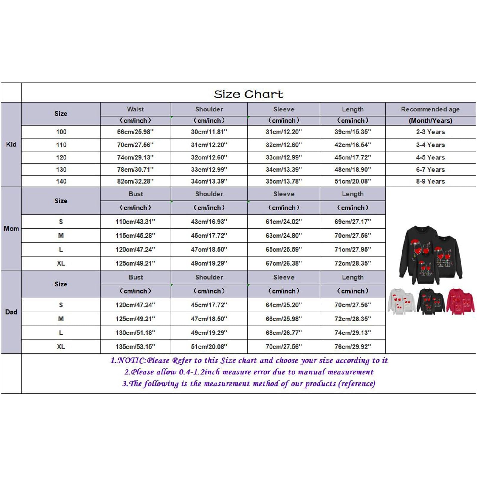 Suéter de Navidad Familia Jersey Invierno Estampado de Ciervos Cálido Cuello Redondo Pullover Punto