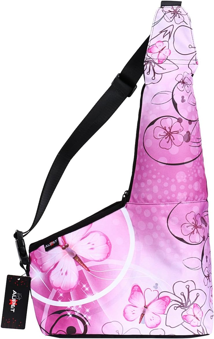 AUPET Hands-Free Pet Carrier, Comfortable Puppy Cats Small Dog Carriers Travel Bag, Oxford Outdoor Pets Carriers Sling Bag Dog Carrier…