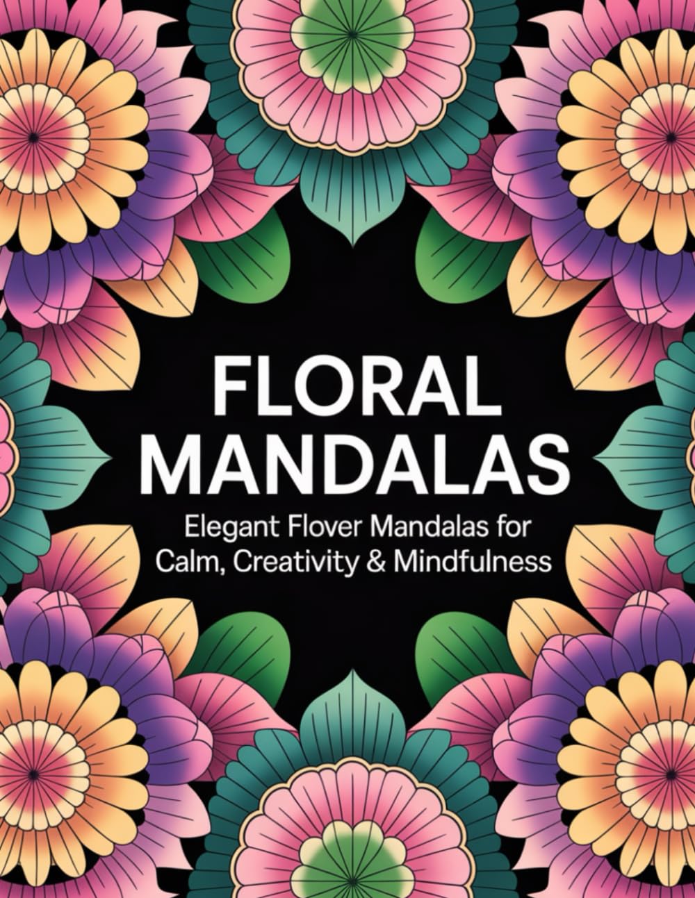 Floral Mandalas: Elegant Flower Mandalas for Calm, Creativity, & Mindfulness
