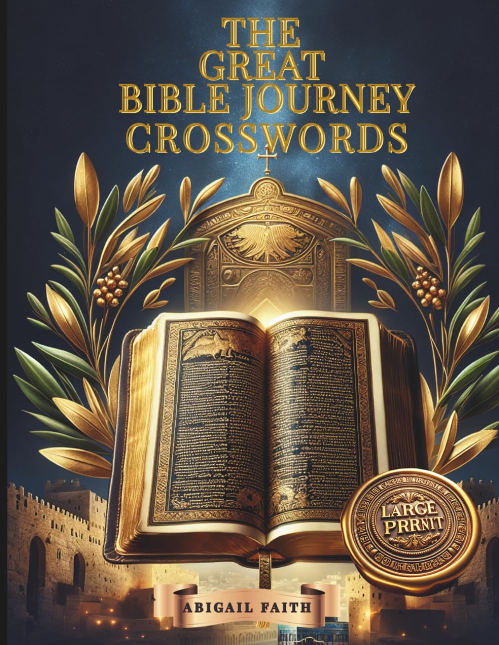 The Great Bible Journey Crosswords: 51 Large Print Bible Crosswords for Seniors: Inspirational KJV Scripture Puzzles for Faith, Peace, and Reflection